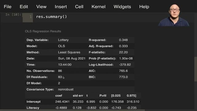 Introduction to statsmodels смотреть онлайн
