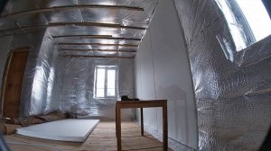 Отделка стен гипсокартоном в каркасном доме. Дом без отопления