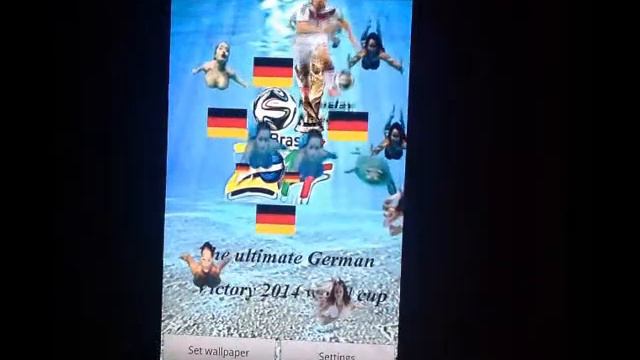 Ultimate German Victory 2014 World Cup live wallpaper смотреть онлайн