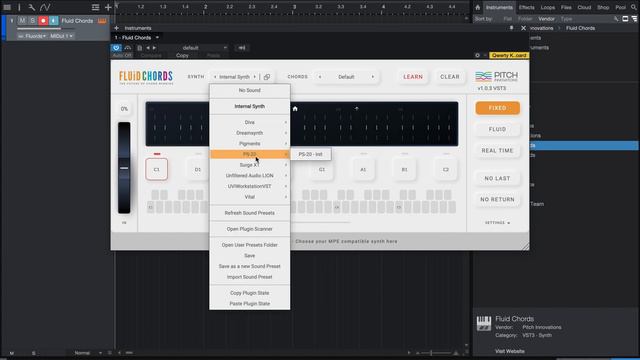 Getting Started Fluid Chords In Studio One