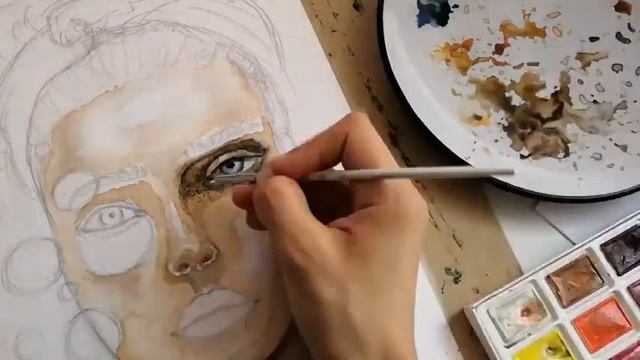 Рисунок акварелью I watercolour painting смотреть онлайн