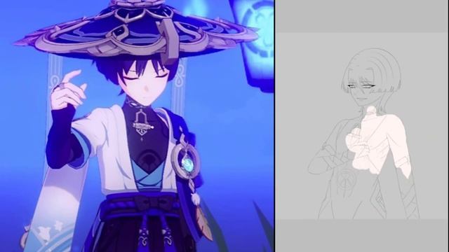 РИСУЮ ПЕРСОНАЖЕЙ ПО ПАМЯТИ|ГЕНШИН ИМПАКТ|4/?|Genshin impact|Speed paint|Wanderer|Странник✨ смотреть онлайн