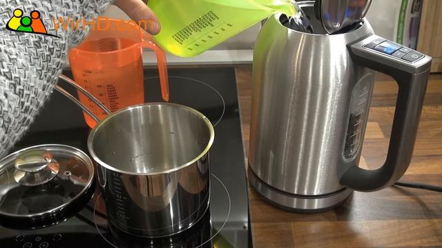 KITCHENAID WASSERKOCHER Bouilloire Unboxing Review Test Vergleich mit Induktionsherd смотреть онлайн