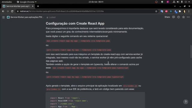 Configurando service-worker em sua aplicação Reactjs para cache de páginas estáticas смотреть онлайн