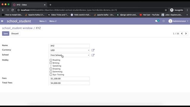 How to add Domain/Filter in Many2One field in Odoo смотреть онлайн