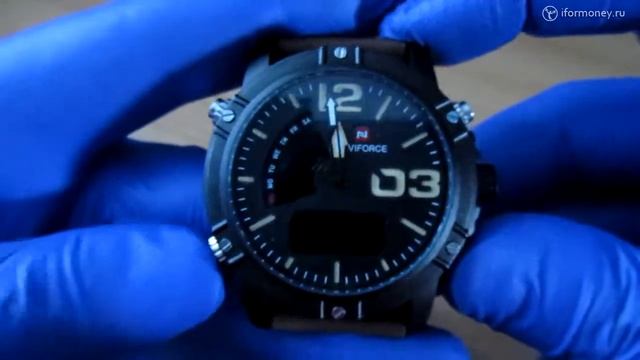 Как отключить почасовой сигнал на часах Naviforce NF9095 смотреть онлайн