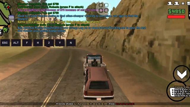 SAMP: Convoy Trucking server "Fast score & Wreck Achievements after 500 mission" смотреть онлайн