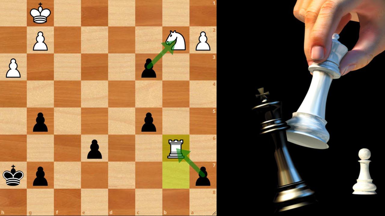 Ладья и Конь не могут остановить 3 Пешки в Чудо-эндшпиле смотреть онлайн