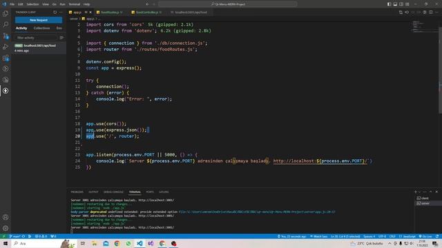 QR MENU | MERN STACK - Route ve Controller İşlemleri - Database Kayıt смотреть онлайн
