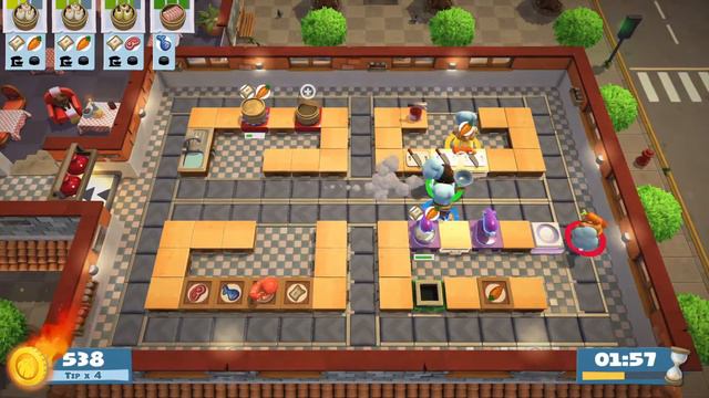 Overcooked 2 Kevin 6, 4 Stars. 3 Players Co-op