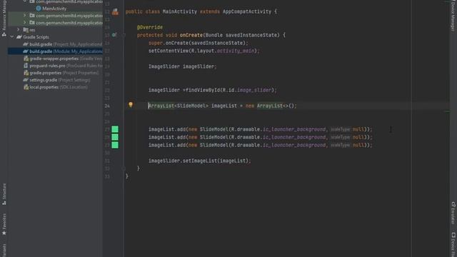 Android Auto image slider library Implementation in New Android Studio BumbleBee | Bangla смотреть онлайн