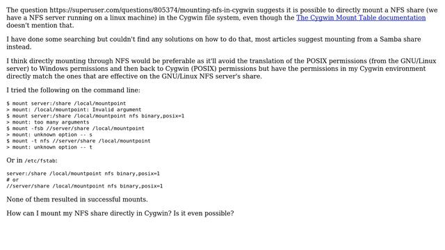How to mount NFS share in Cygwin? (2 Solutions!!) смотреть онлайн