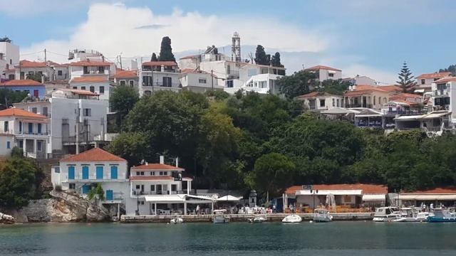 Скиатос. Город-порт. Греция. смотреть онлайн