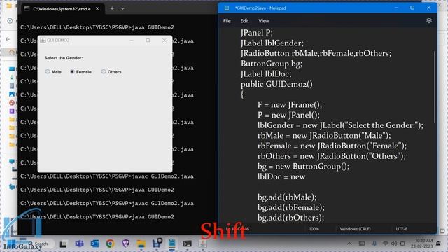 Java AWT/Swing - 3 Components JRadioButton, JCheckBox, JComboBox, JList смотреть онлайн