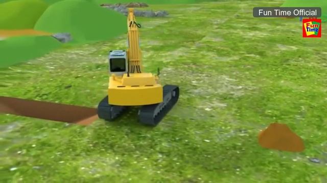 Tractor and Construction Trucks for Kids | River Driver Construction смотреть онлайн