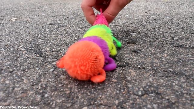 EXPERIMENT: CAR AT SPEED VS TOYS SLIME ANTISTRESS смотреть онлайн