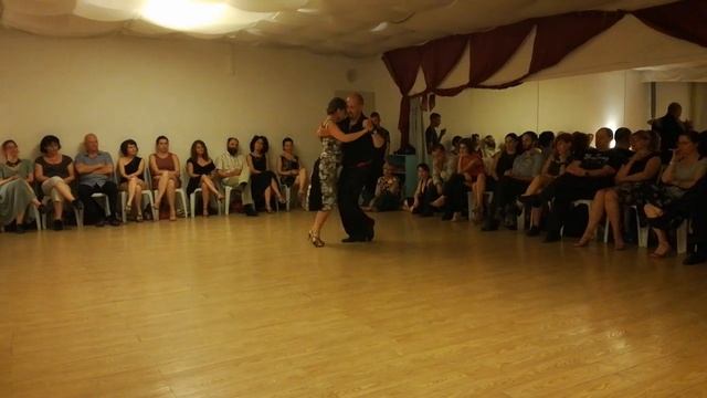 Tango-show in Open Studio - Tel Aviv- Alexei Roshchektaev and Irina Nekrasova - vals Con tu mirar смотреть онлайн