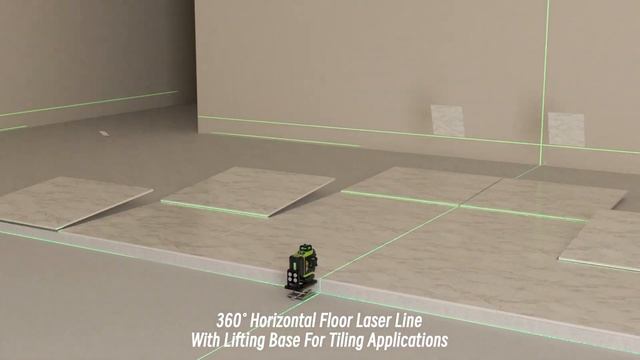 Huepar 704CG - 4x360° Laser Level Self-leveling Tiling Floor Laser Tool with Magnetic Bracket смотреть онлайн