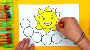 СОЛНЫШКО и БЛИНЫ на Масленицу рисуем для детей