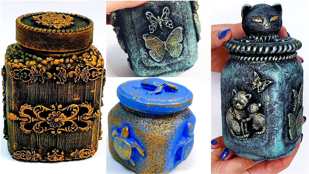 DIY | Decor recycled glass and plastic jars| Home decorating ideas| Easy Mason Jar Crafts | handmade смотреть онлайн