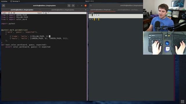 a python curses wordle clone from scratch! (intermediate - advanced) anthony explains #404 смотреть онлайн