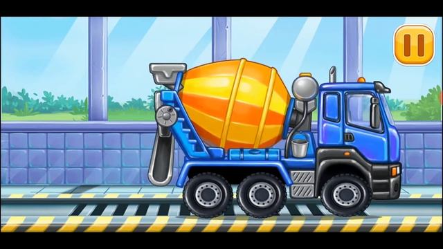 Бетономешалка и бортовой грузовик смотреть онлайн