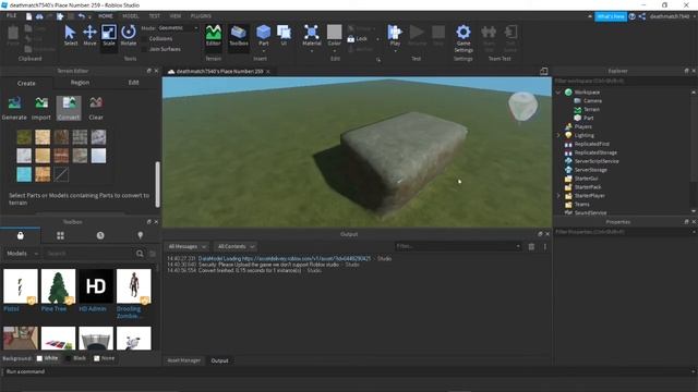 How to Turn Parts into Terrain in Roblox Studio [REMOVED] смотреть онлайн