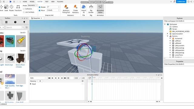 Как добавь скаченую анимацию в человека | Роблокс студио смотреть онлайн