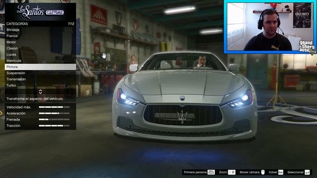 GTA V PC MODS - MASSERATI GHIBLI S 2014 смотреть онлайн