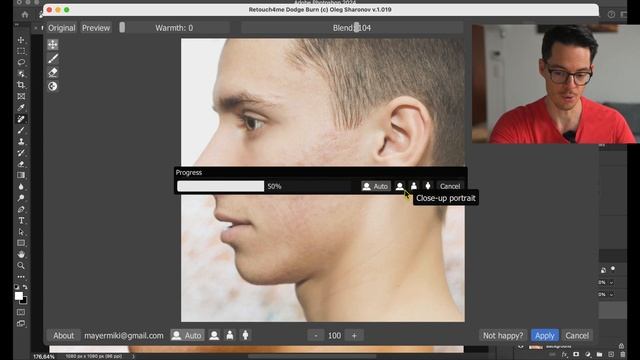 Photoshop: remove blemishes with AI смотреть онлайн