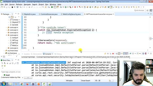 ? Tratamento do TOKEN Expirado - Formação Java Web Full-Stack смотреть онлайн