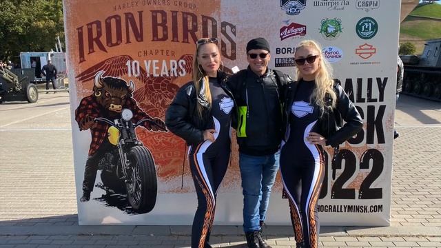 Большая колонна байкеров по городу Минску. H.O.G RALLY MINSK. Минский мотопарад 2022 смотреть онлайн