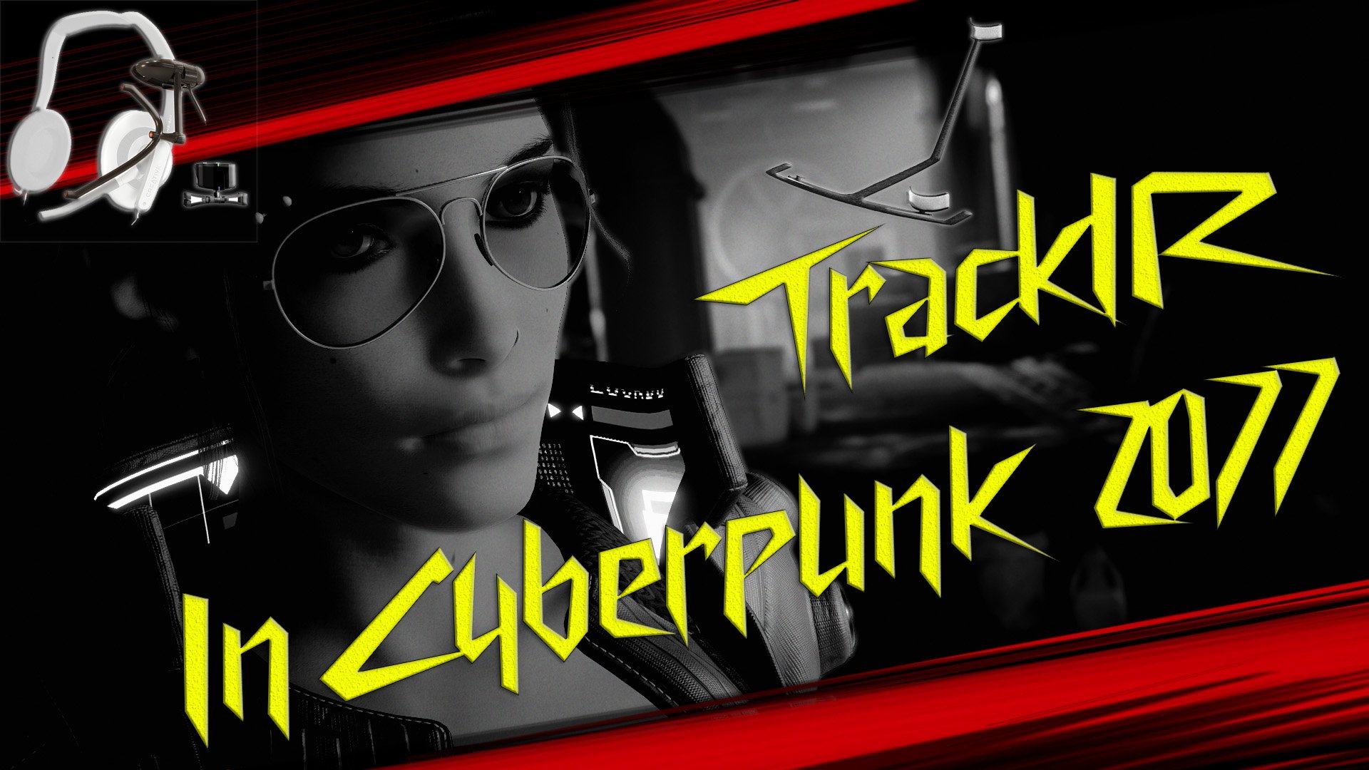Наглядная работа TrackIR в Cyberpunk 2077 - поворот головы с помощью TrackIR