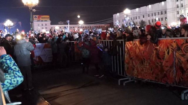 Олимпийский огонь в Хабаровске