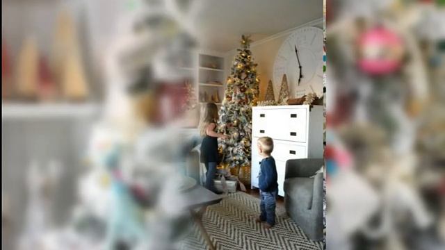 Новогодняя елка и декор комнаты в стиле рукоделия - handmade смотреть онлайн