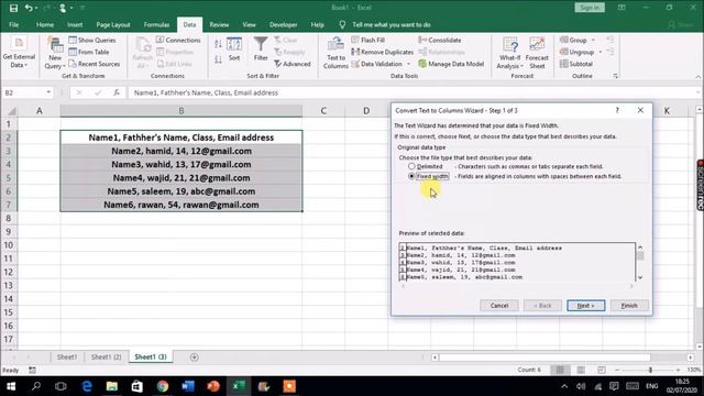MS Excel - Text to Columns (Urdu/Hindi) смотреть онлайн