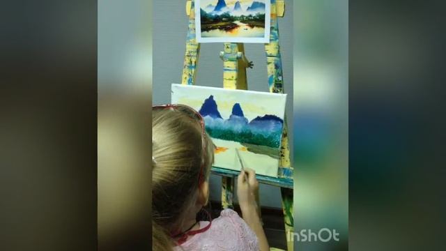 Арина учится писать пейзаж смотреть онлайн