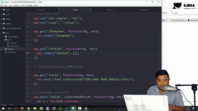 Bài 11: Truyền tham số cho template EJS смотреть онлайн