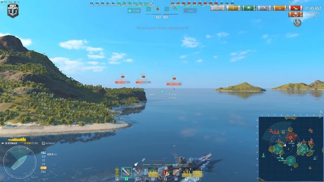 Kitakaze torpedo dance vs 3 Benhams - World of Warships смотреть онлайн