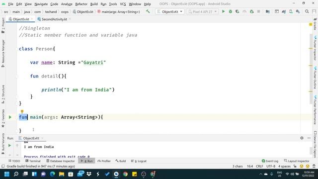 Object in Kotlin || Static in Java смотреть онлайн