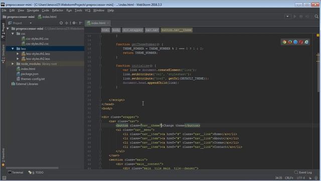 Препроцессоры. Быстрый старт.Урок 7.Написание скрипта для смены темы. (Владилен Минин-Webformyself) смотреть онлайн