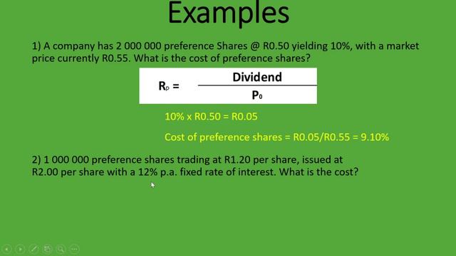 Preference Shares | Cost Of Preference Shares Calculation Examples