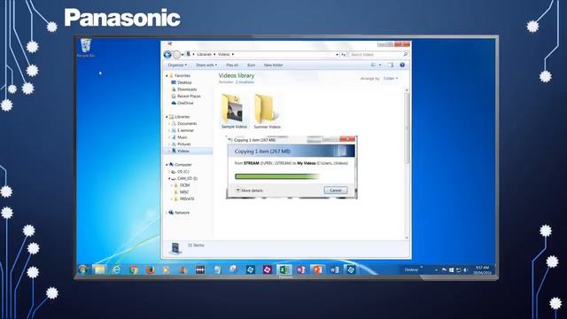 Panasonic - Camcorders - Function - How to transfer AVCHD Video to a PC смотреть онлайн