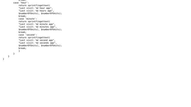 Code Review: PHP: multilingual Time::since() static class смотреть онлайн