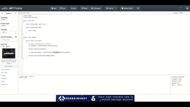 Serialization in C# смотреть онлайн