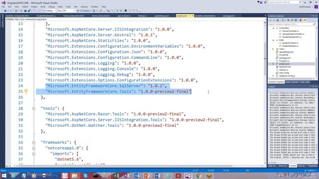 Asp Net Core CRUD with Animation using Angular2, Web API and EF смотреть онлайн