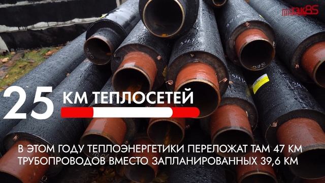 ТЭК обновил 45 км тепловых сетей в Пушкине и Колпино смотреть онлайн