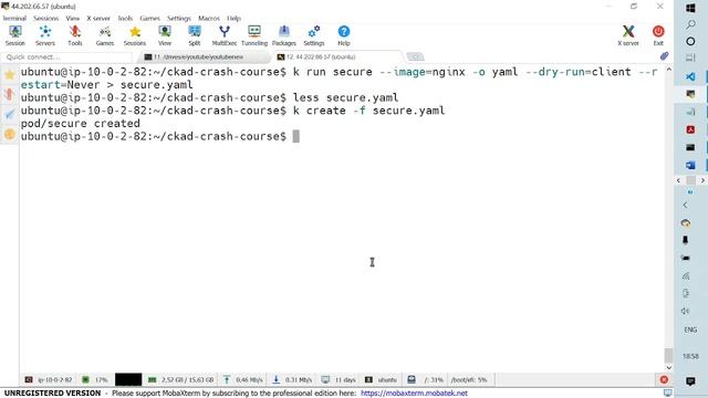 CKAD Exercise 4 Create security context for pod смотреть онлайн