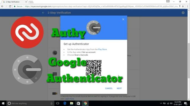 How to use authenticator applications in two step verification in Google account смотреть онлайн