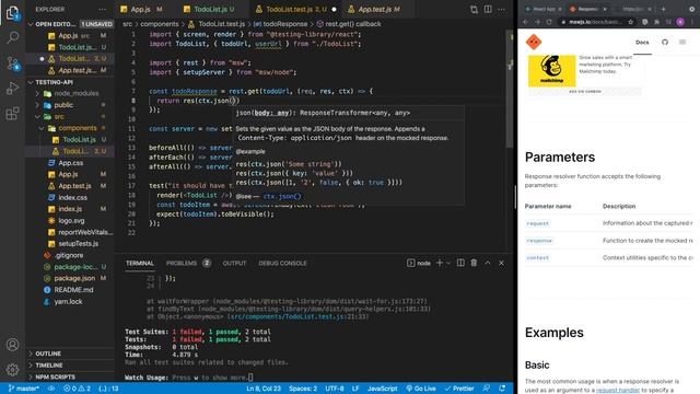 How to Test Fetch or Axios in a React Component with Mock Service Worker(MSW) смотреть онлайн